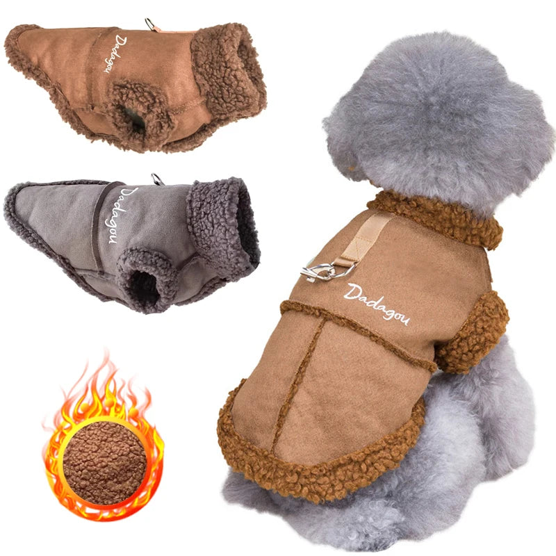 MANTEAU D'HIVER CHAUD EN POLAIRE POUR CHIENS ET CHATS