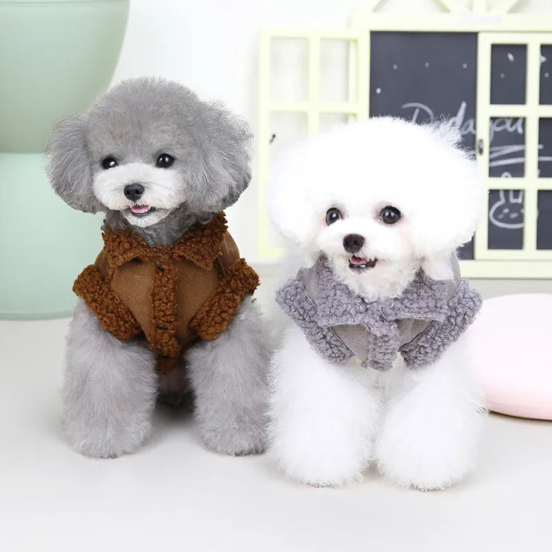 MANTEAU D'HIVER CHAUD EN POLAIRE POUR CHIENS ET CHATS