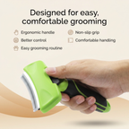 Patoune brush: ergonomic handle and non-slip grip